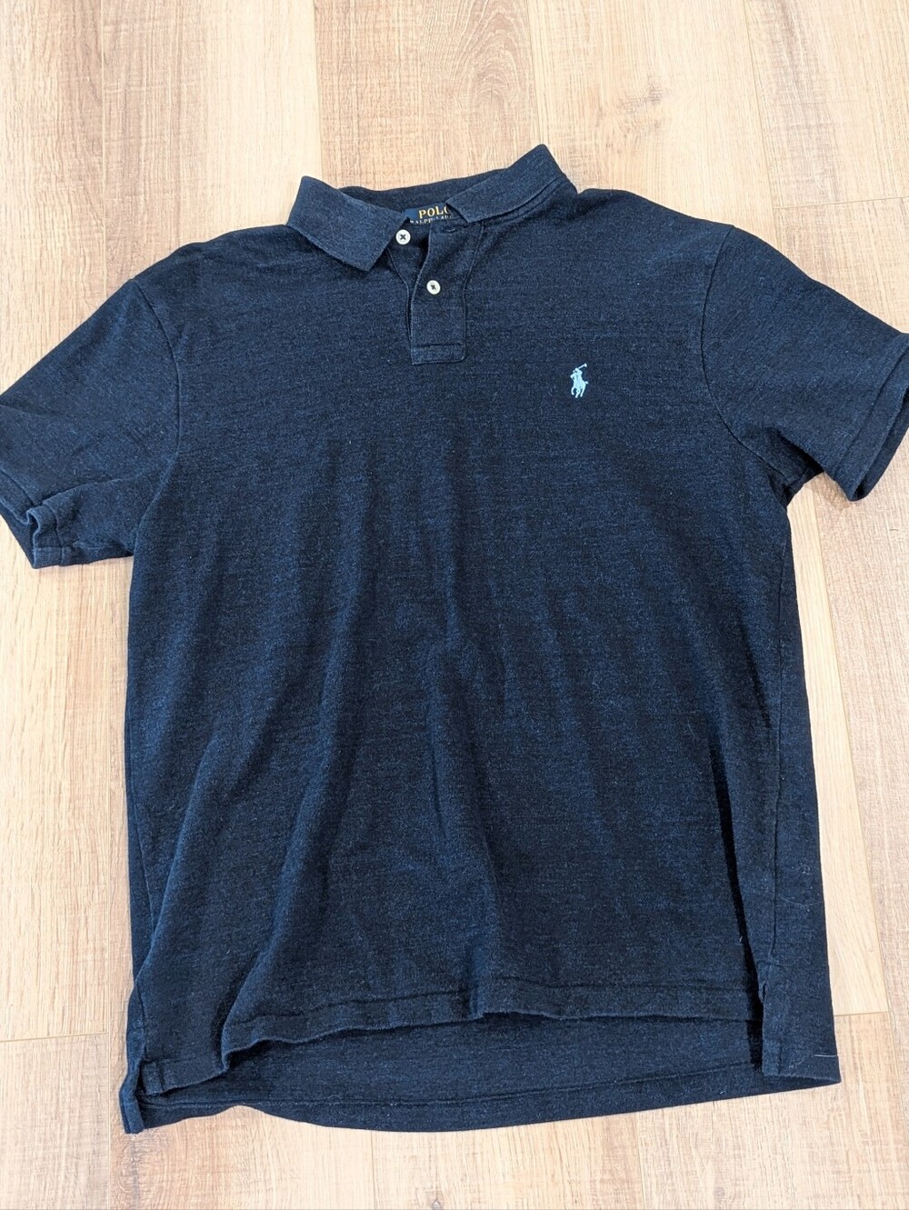 Polo Ralph Lauren Slim Fit Polo Shirt Navy Blue Pony Logo Men’s XL Cotton